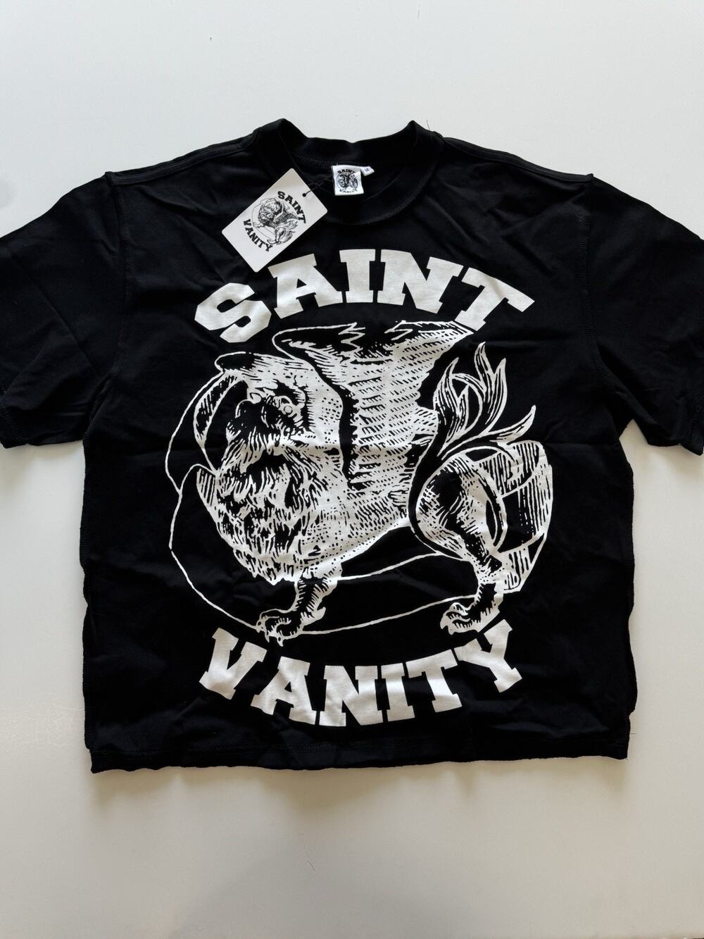 Saint Vanity Griffin Logo T-Shirt Size Medium Black